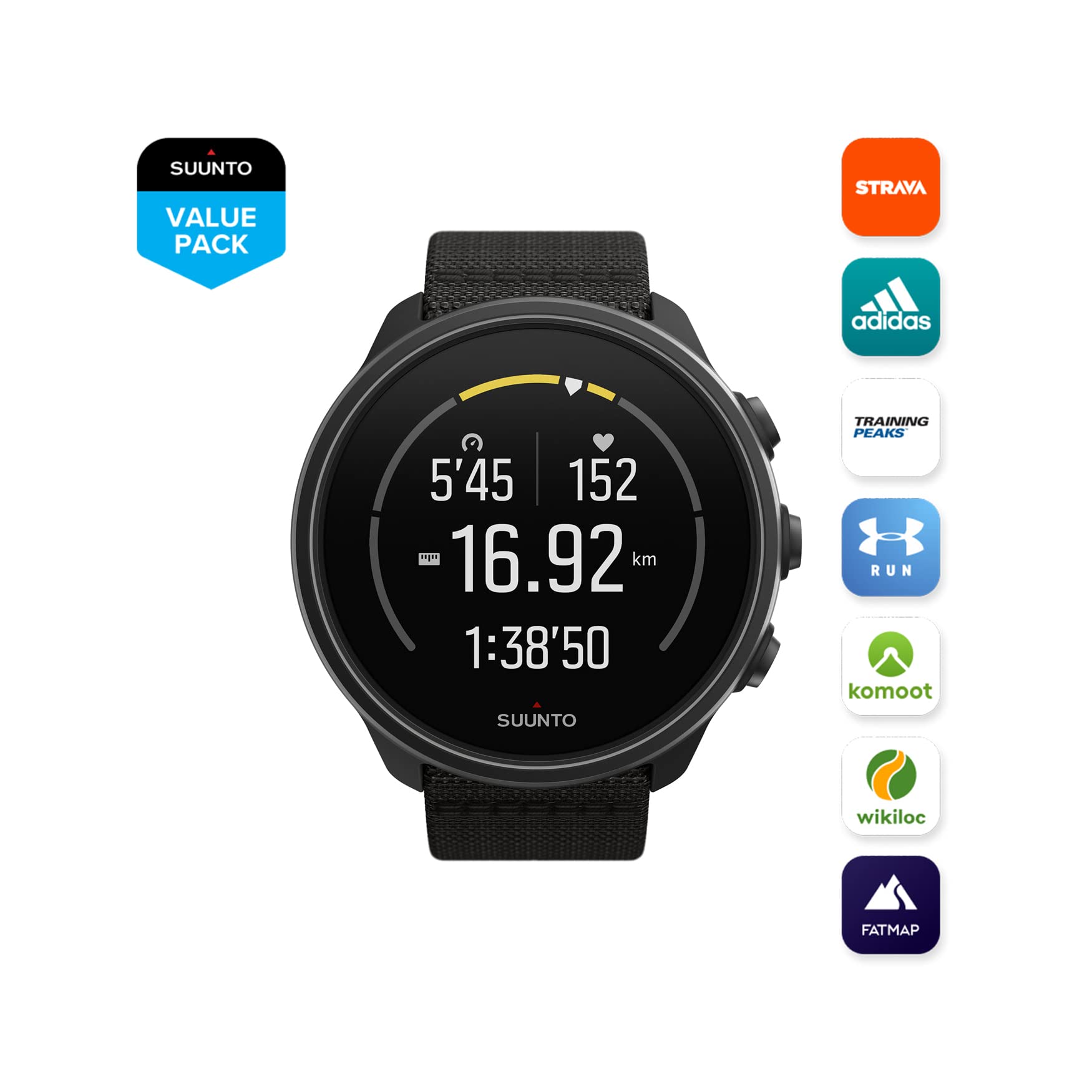 Suunto 9 Baro GPS Sports Watch with Long Battery Life and WristBased