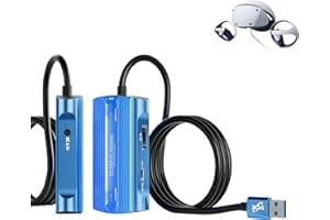 PSVR2 PC Adapter Accessories Kit.Includes DP1.4 Cable and Expandable Power Adapter. Expand Your PSVR2 Game Library to Achieve