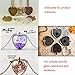 IGOGO 20 PCS Heart Pendant Trays Pendant Blanks Cameo Bezel Cabochon Settings 25 mm 1 Inch Antique Bronze Color