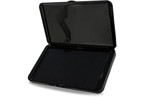 DUUPEAK Large Ink Pad for Stamps, 6.14"×3.38" Stamp Pad, Ink Pad for Office, Notarization, and Rubber Stamps (Black