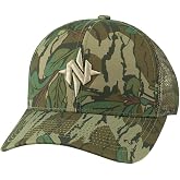 Nomad Men's Trucker Hat, Camo &amp; Solid Adjustable Hunting Ball Cap, Assault - Mossy Oak Greenleaf