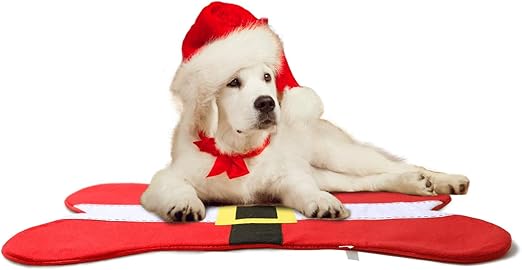 Amazon Com Ohuhu Dog Merry Christmas Mat 36 X23 Bone Shaped Dog