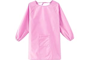 YeeHeen Art Smock Artist Painting Apron Waterproof Long Sleeve Smock with Pocket