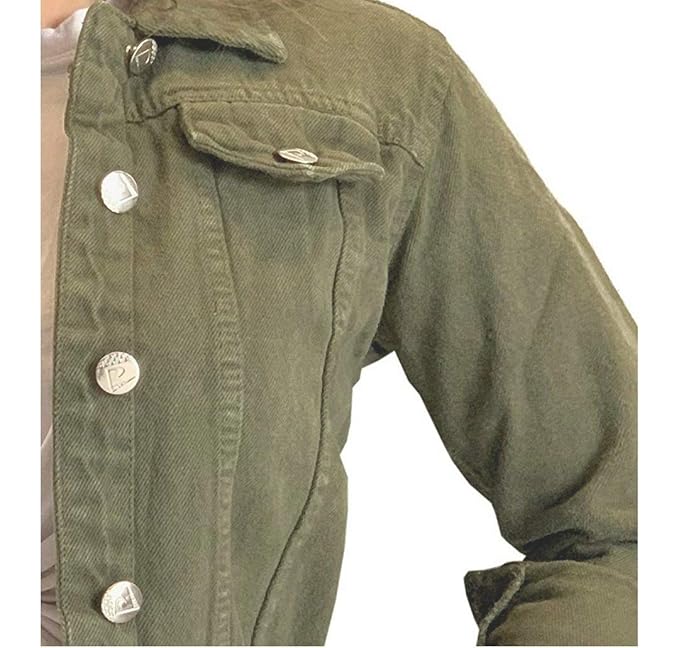 zara green jean jacket