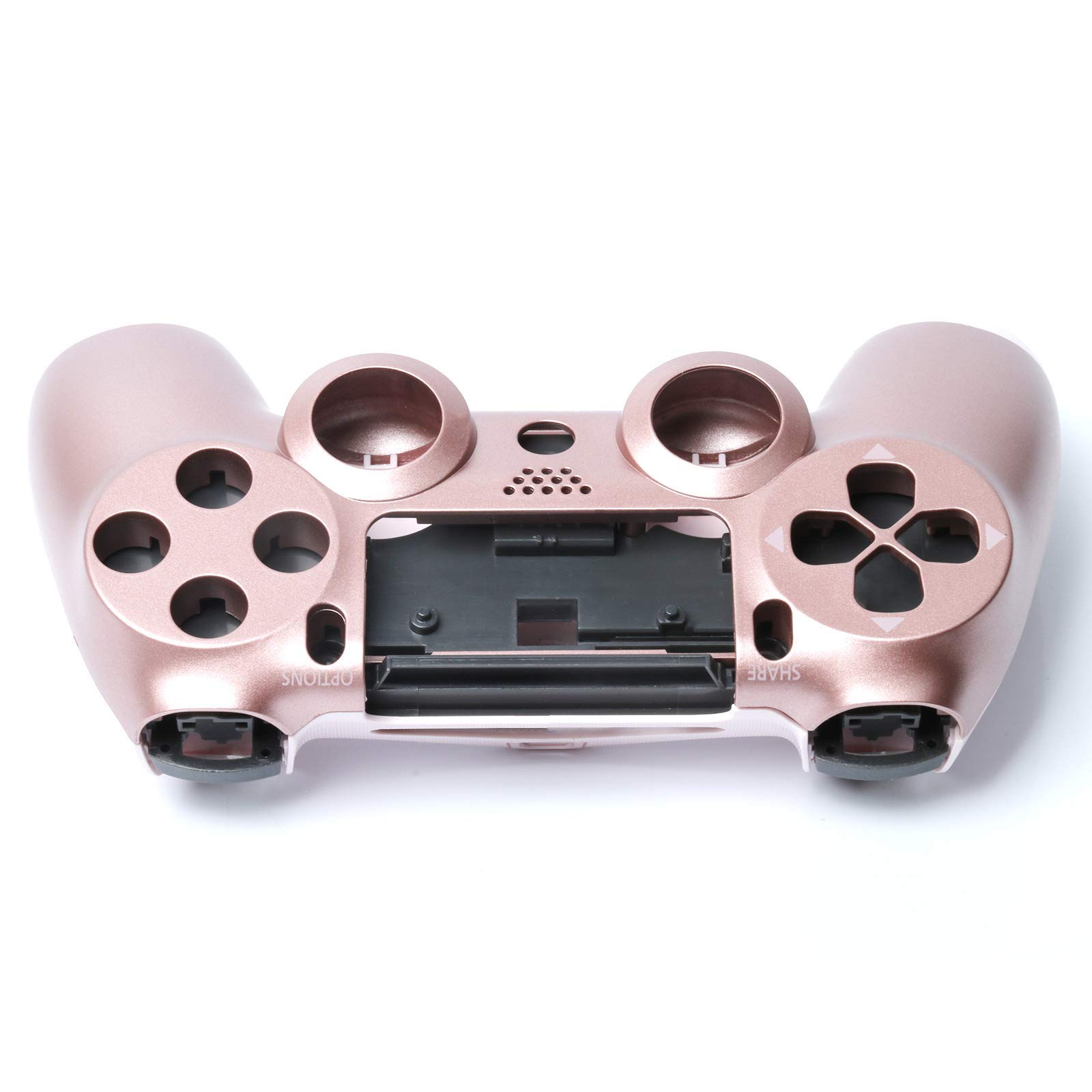 HUAYUWA Plastic Game Controller Housing Cover with Buttons Replacement Set  Fit for PlayStation Slim JDM-040 (V1 Version), Rose Gold