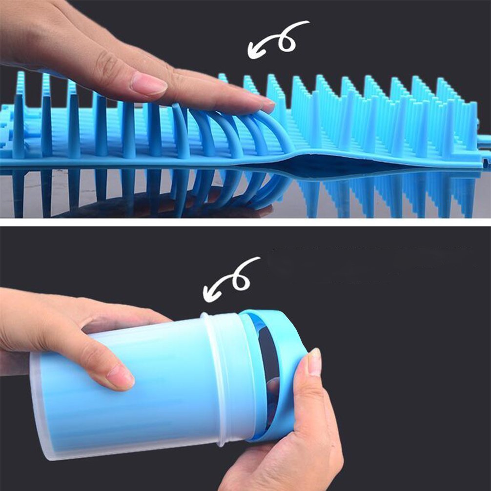 Ofspower Portable Dog Paw Cleaner, Pet Grooming Bathing Cleaning Brush Cup Dog Foot Cleaner (Medium)