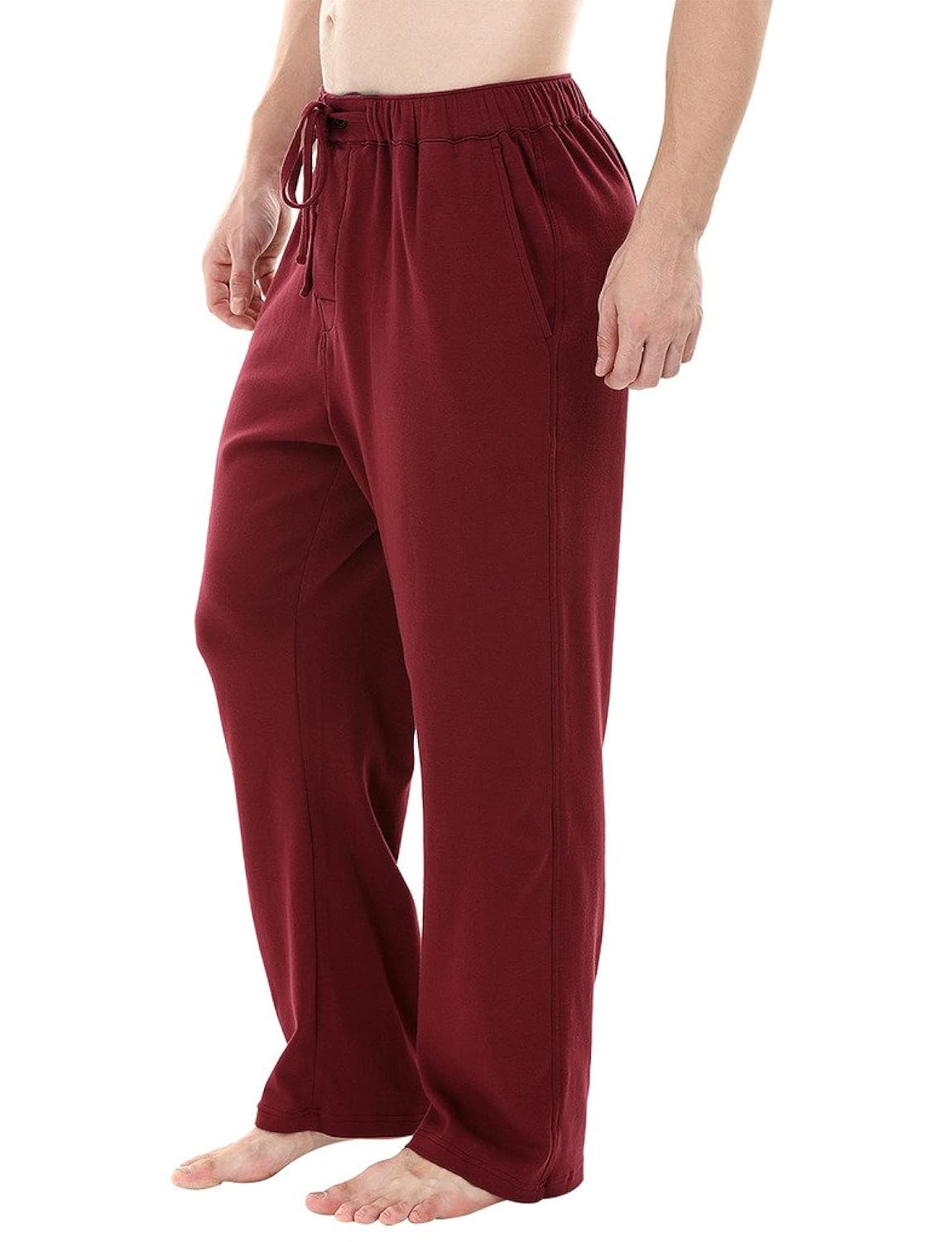 zobello wine red knit brushed pyjamas