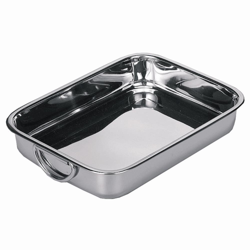 Karl Kruger Square Pan, 30 x 22.5, Stainless Steel, Silver