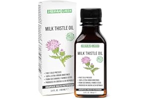 SIBERIAN GREEN Siberian Milk Thistle Oil | 100% Natural Extra Virgin Cold Pressed 100 ml / 3.4 fl oz | Unrefined Raw