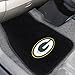 FANMATS 10744 NFL Green Bay Packers 2-Piece Embroidered Car Mat