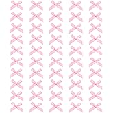 50 Pcs Mini Pink Satin Ribbon Bows, 2 Inch Small Polyester Bowknot Cute Soft Bowknot Sewing Accessories DIY Sewing Crafts Gift Wrapping Basket Wedding Birthday Christmas Party Scrapbooking
