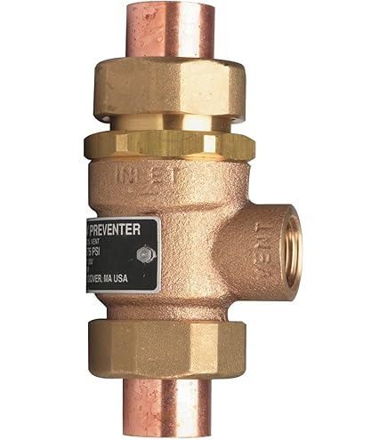 Watts 1/2 Inch Forged Brass Dual Check Valve With Atmospheric Vent - Lead Free
