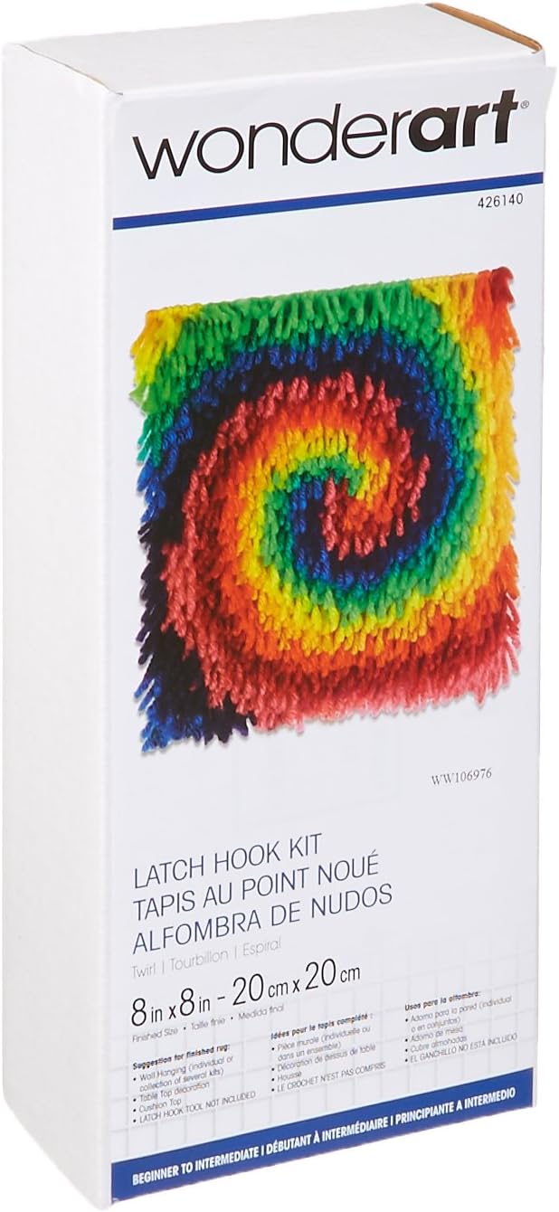 8x8 garden kit on Amazon Com Wonderart Twirl Latch Hook Kit 8 X 8