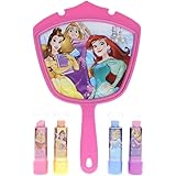 Disney Princess Lipstick Set with Bonus Mirror, 5 Count