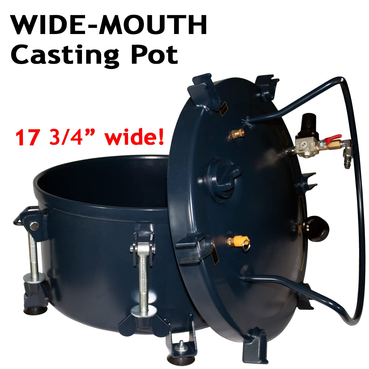 California Air Tools 1810C 10 Gallon Pressure Pot for Epoxy Resin Casting, Coated Steel Tank, Portable