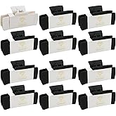 Bridesmaid Proposal Gifts 4.1inch square Hair Claws Bachelorette 12pcs Large Hair Claw cute Clips Girls Stuff for Wedding Party Favors(White&Black)