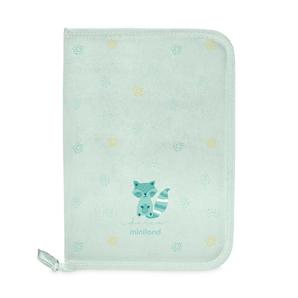 Miniland Carebook Mint. Ideal Document Holder for documentation and Baby Health Card.