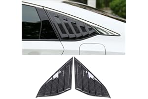 TKREENO for Honda Accord 2018 2019 2020 2021 2022 Rear Side Window Louver Decorate Cover Rear Air Vent Window Louvers Blinds Covers Auto Accessories (Carbon Fiber Color)