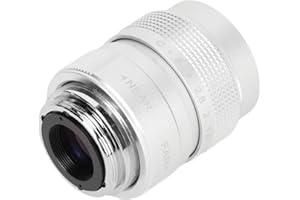 Pomya 25mm F1.4 Large Aperture Manual Focus, CCTV Lens, Prime MFT Lens for M43,Support Shop Parking House Warehouse (Silver)