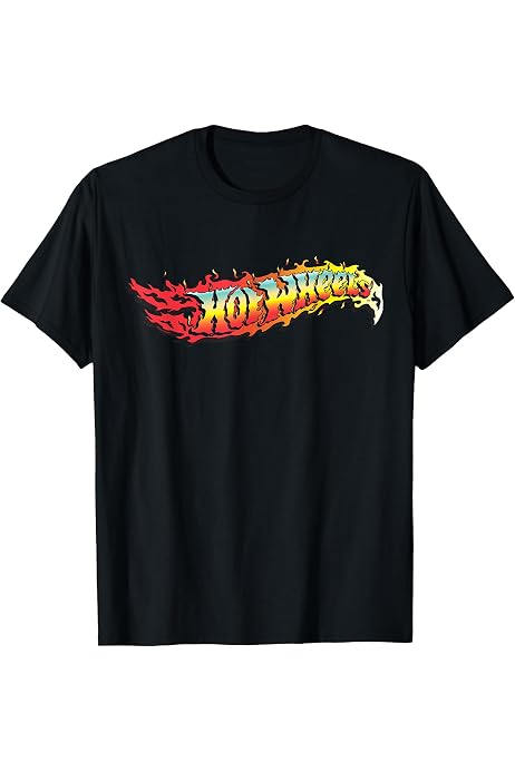 Hot Wheels - Camiseta Con Logotipo De Neumático Flameado Pequeño