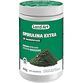 Spirulina Extra Powder, Bioavailable Chlorophyll, Certified Organics, Unflavoured Antioxidant Superfood, USDA Organic, Clean 