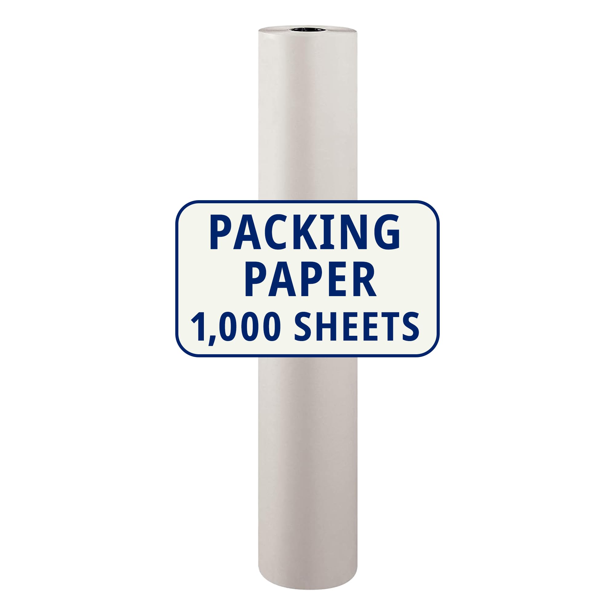 Photo 1 of  USED BOX USA Packing Paper Roll 1440'L x 48"W - 1,000 Sheets 17” Long Equivalent - Large White Newsprint for Shipping, Packaging, Storage and Moving Supplies