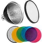 Godox AD-S2 Standard Reflector with Soft Diffuser and ad-s11 Witstro Flash Speedlite Accessories for Godox AD200 AD360 AD360I