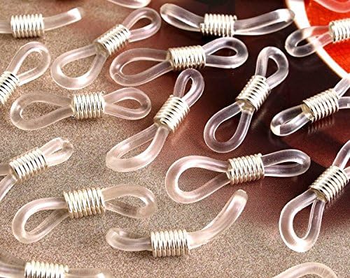 Vikeva 25X Silver Tone Ends for Eyeglasses Chain Holder 20x4mm