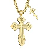 925 Sterling Silver Cross Necklace for Men Women Religious Amulets Jewelry Gifts