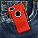 iPhone SE Case, iPhone 5S Case, iPhone 5 Case, CellJoy [Slim Clip] (Red) Protective Hybrid Armor TPU Phone Cover Skin with Belt Clip / Credit Card / Money Clip
