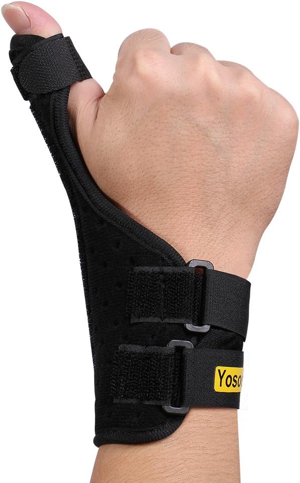 Adjustable Thumb Splint for Left or Right Hand, Lightweight and Breathable Wrist