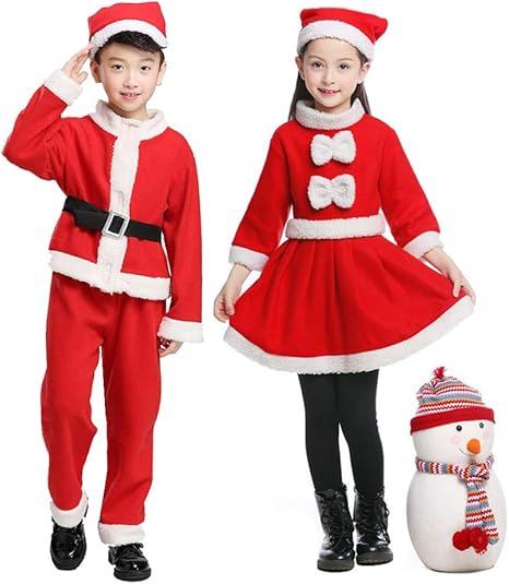 Amazon Co Jp キッズサンタ ベビーサンタ 子供サンタ コスチューム コスプレ サンタ仮装 衣装 女の子 男の子 子供用 かわいい クリスマス 帽子付き 100 110 1 130 140 150 サイズ 110 130cm 女の子 ホビー