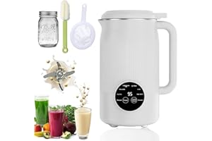 8-in-1 Multifunction Nut Milk & Juice Maker | Upgraded Version | 12h Delay/Keep Warm | Self-Cleaning | for Nuts/Oat/Soy