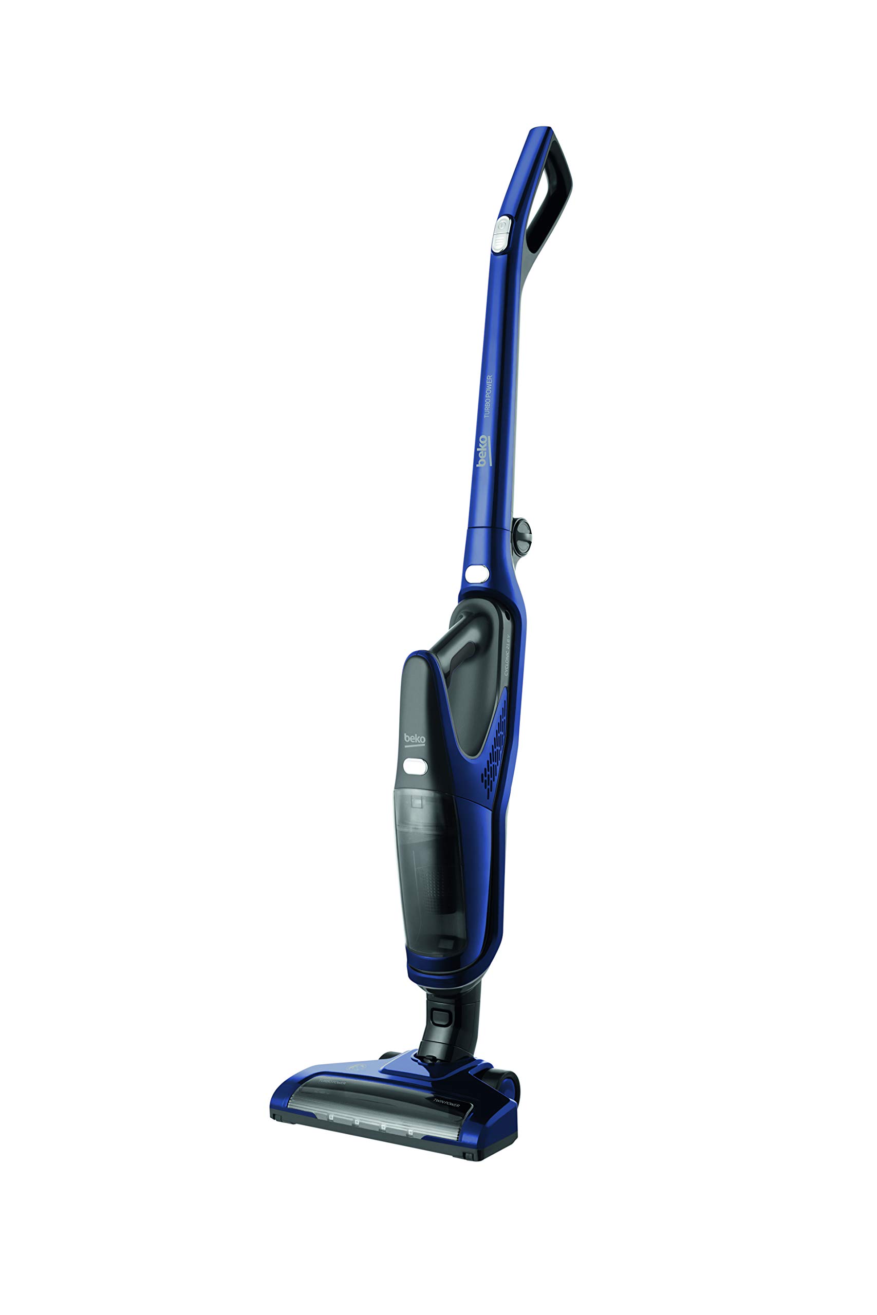 Beko Vrt61821Vd Aspirateur Sur Pied Et Balai Électrique Sans Sac Noir, Bleu 0,5 L – Aspirateur Balai (Sans Sac, Noir, Bleu, 0,5 L, Sèche, Epa, Cyclonique)