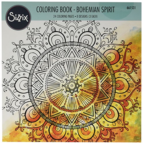 Sizzix Ellison Bohemian Spirit Coloring Book by Lindsey Serata
