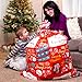 Large Christmas Gift Bags – Set of 4 Xmas Present 36”x44” Jumbo Extra Large Gift Bags Wrapping - Plastic Giant Gift Bags for Huge Gifts - Heavy Duty Big Gift Sack Set with Tags & String Ties