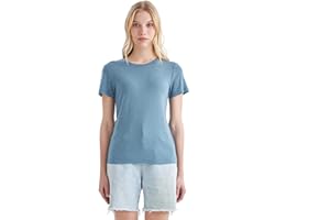 Merino Protect 100% Merino Wool T Shirts Women Crew Neck Tops Short Sleeve Odor Resistance Base Layer Travel Hiking Tee Shirt