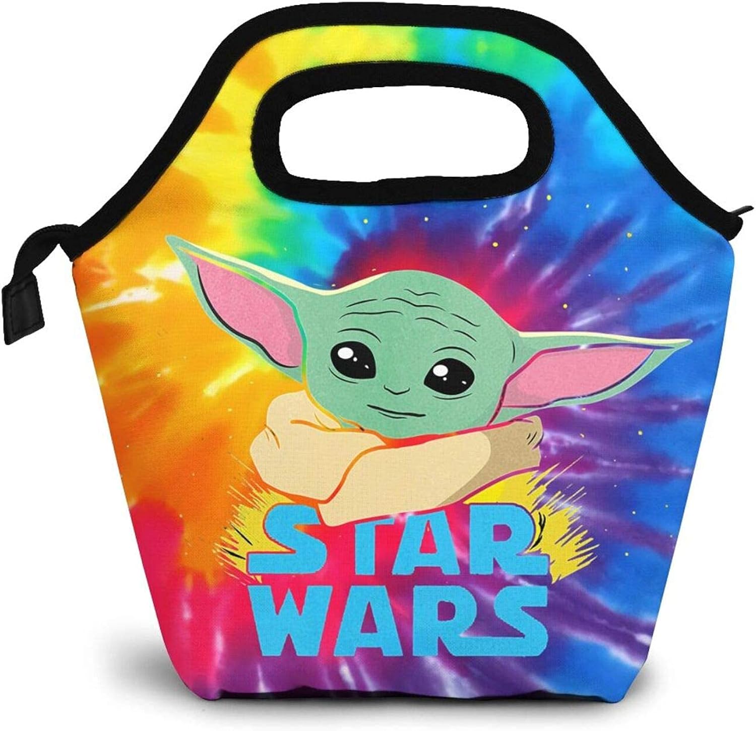 Mandalorian Baby Yoda Insulated Neoprene Lunch Bag For Women, Men And