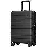 Carry On Luggage,HUP3 Accelerate Access with DiHook, Handy Pouch, 20 inch Expandable Hard Shell Suitcases with Spinner Wheels (EX-Enhance,Reef Black,20 Inch,37L-41L)