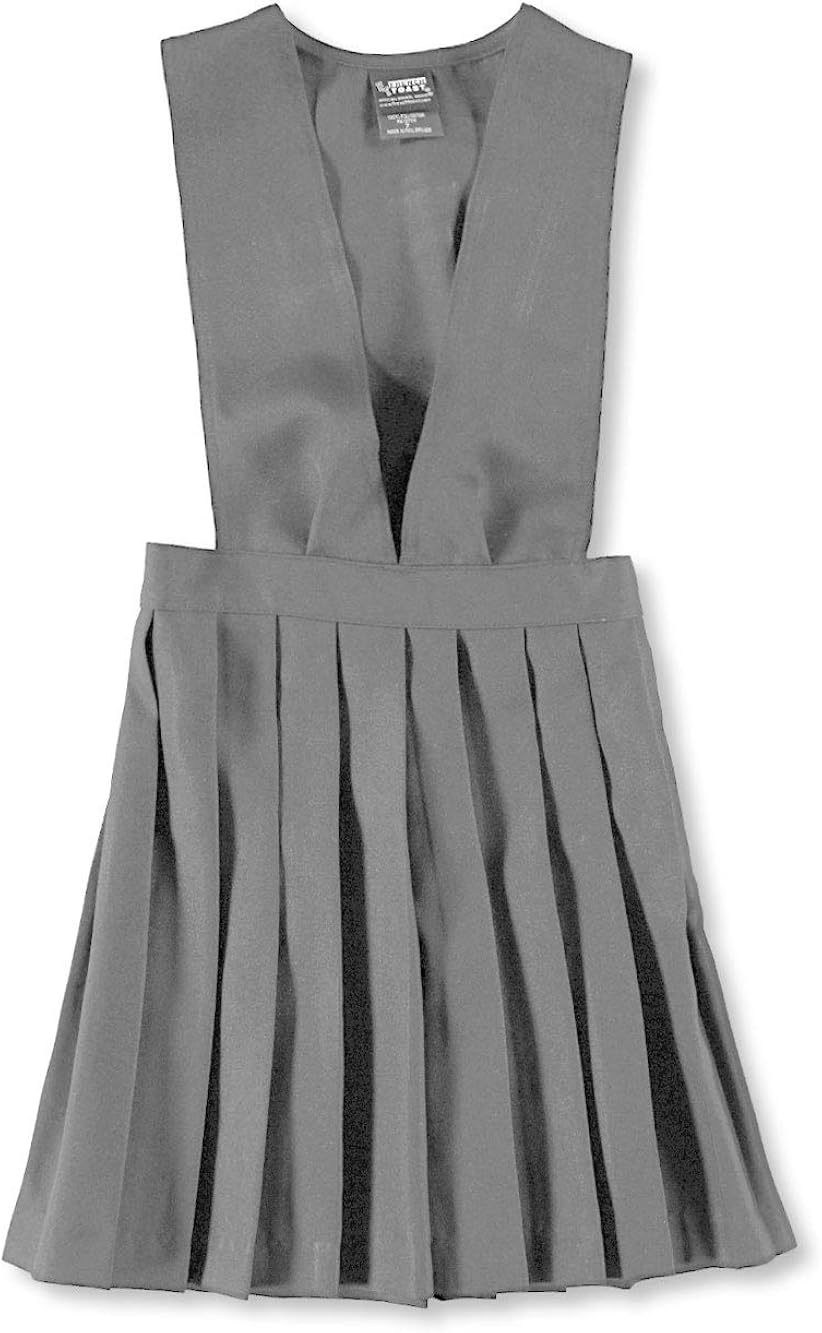 French Toast Big Girls' Stacy V-Neck Wide Strap Jumper: Clothing