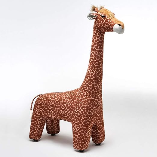 BYTGK Footstool Giraffe Ottoman Soft Cushion Pouffe Stool Rest Seat