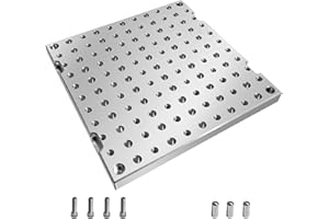 JMSMSH 10"x10"x0.8" Aluminum 6061 Fixture Plate Jig Custom CNC Machining Manufacturing