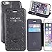 iPhone 6S Case,iPhone 6 Case,by Ailun,Wallet Case,Card Holder Case,Stand Feature,Magic Book Case,Flip Cover Case [Grey]