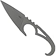 CRKT SDN Fixed Blade Knife with Sheath: Lightweight EDC Outdoor Knife, Stainless Steel with Thermoplastic Sheath 2909, Gray