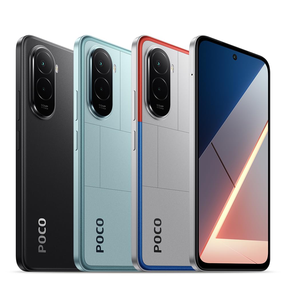 XIAOMI Poco M7, Smartphone 6+128GB, 6,9" FHD+ 144Hz Display, Snapdragon 685, 50MP AI-Zweifach-Kamera, 7000mAh, Schwarz 3