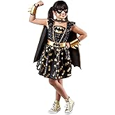 Rubie's Girl's DC Comics Batgirl Costume Dress with Cape and Eye Mask