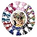 16PCS 5Inch Reversible Sequin Bows with Alligator Hair Clips Sparkly Sequin Glitter Pigtail Hair Bows for Girls Toddlers Kids Children in Pairs