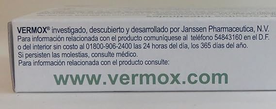 Precio de vermox 500