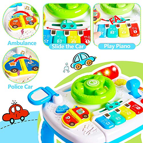HANMUN Musical Learning Table Baby Toys 2 in 1 Early Education Toys