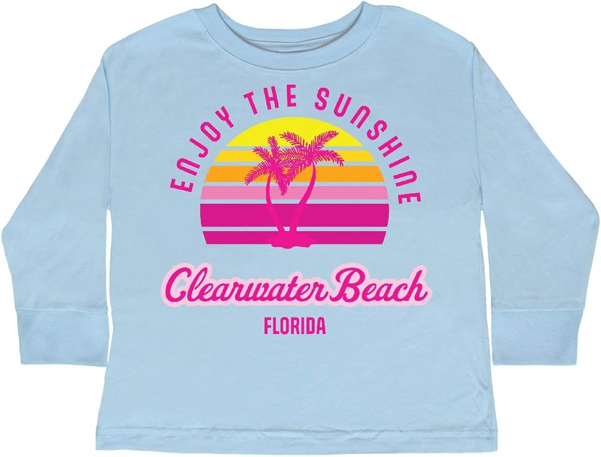 inktastic Summer Enjoy The Sunshine Clearwater Beach Toddler Long Sleeve T-Shirt